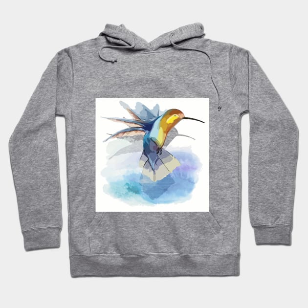 Hummingbird Hoodie by AhMath